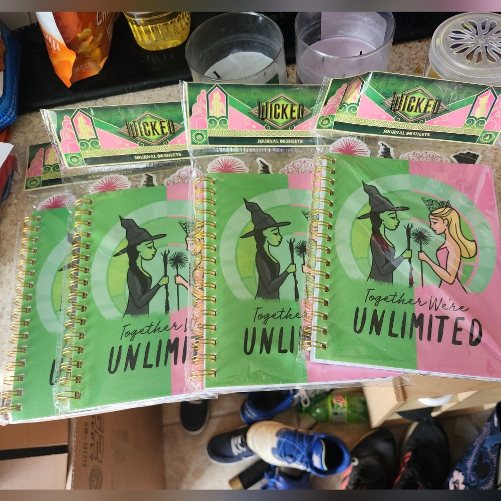 2 Wicked Themed Spiral Notebooks